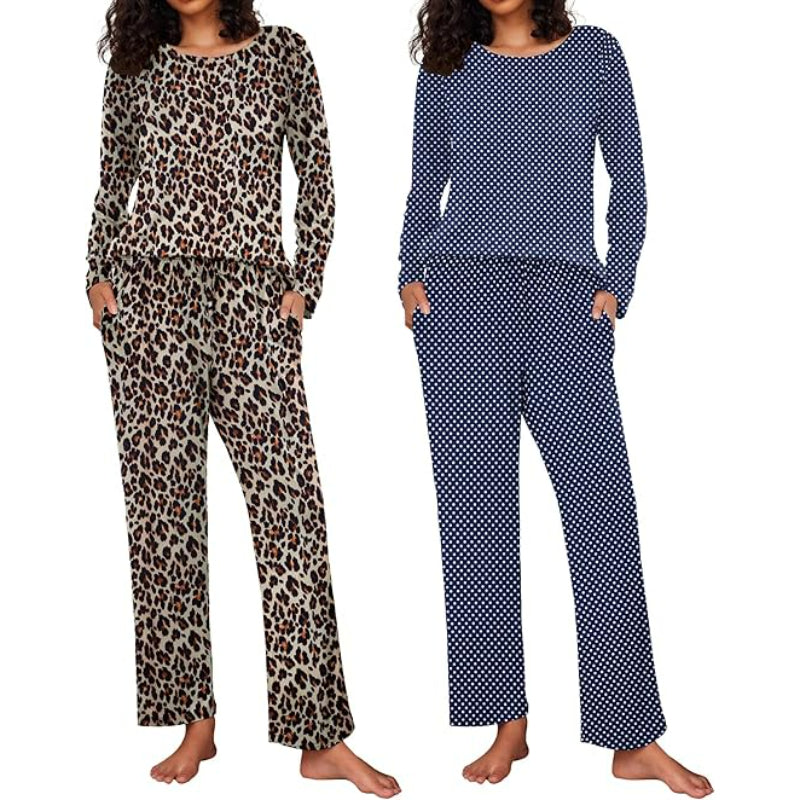 2 Pack Long Sleeve Sleepwear Loungewear-Original Pajamas
