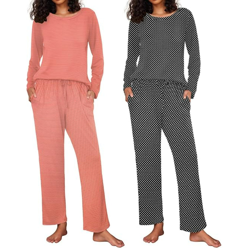 2 Pack Long Sleeve Sleepwear Loungewear-Original Pajamas
