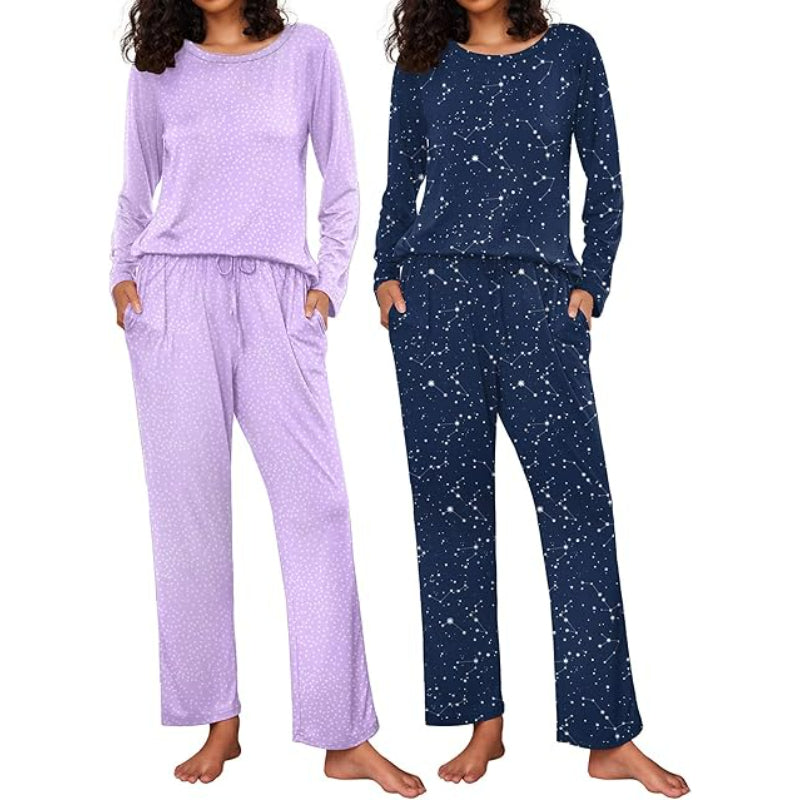 2 Pack Long Sleeve Sleepwear Loungewear-Original Pajamas
