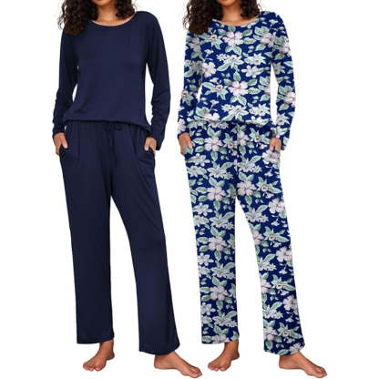 2 Pack Long Sleeve Sleepwear Loungewear-Original Pajamas