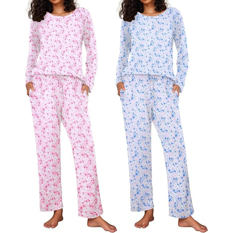 2 Pack Long Sleeve Sleepwear Loungewear-Original Pajamas