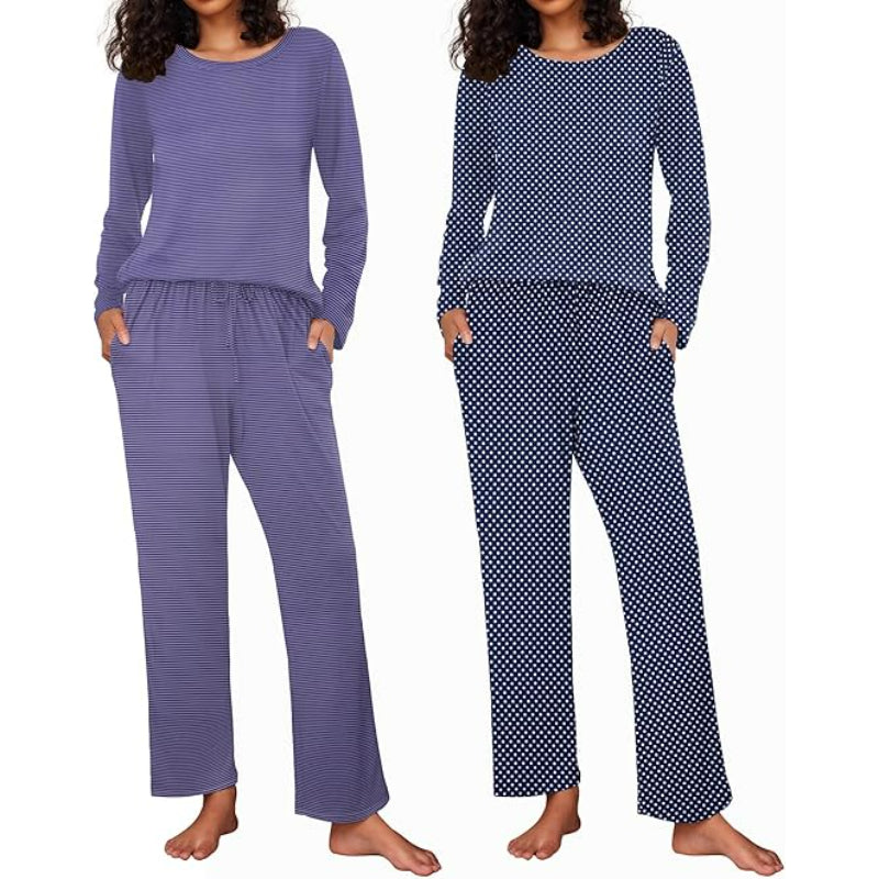 2 Pack Long Sleeve Sleepwear Loungewear-Original Pajamas