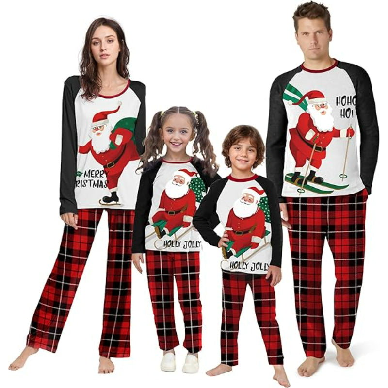 Reindeer Printed Christmas Themed Family Matching Sleepwear-Original Pajamas