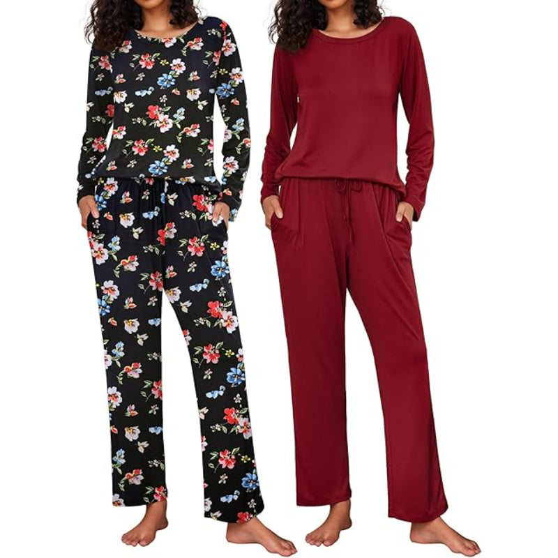2 Pack Long Sleeve Sleepwear Loungewear-Original Pajamas