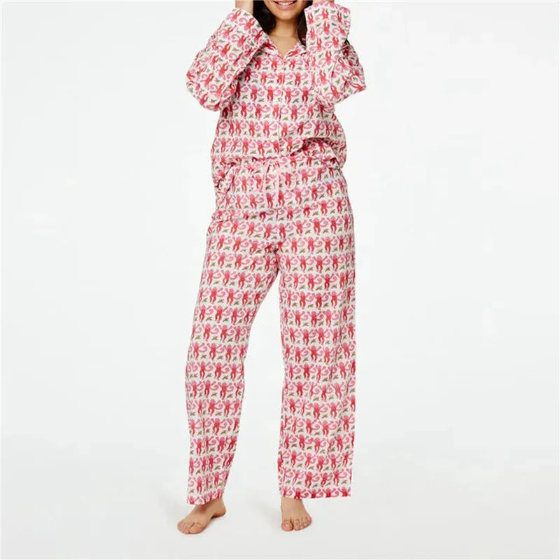 Floral Button Front Pajama Set-Original Pajamas