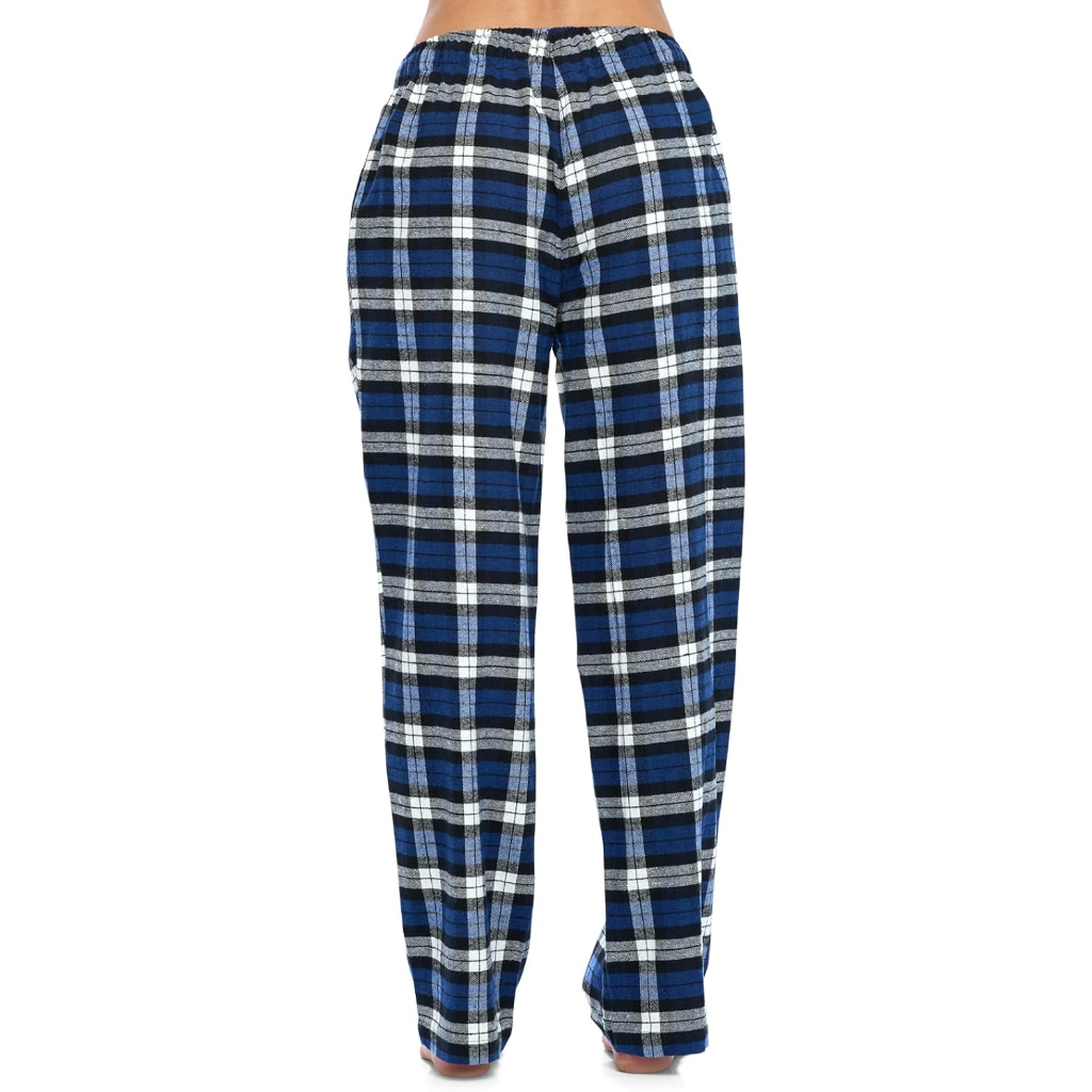 Lounge Pajama Pants With Checkered Pattern For Women