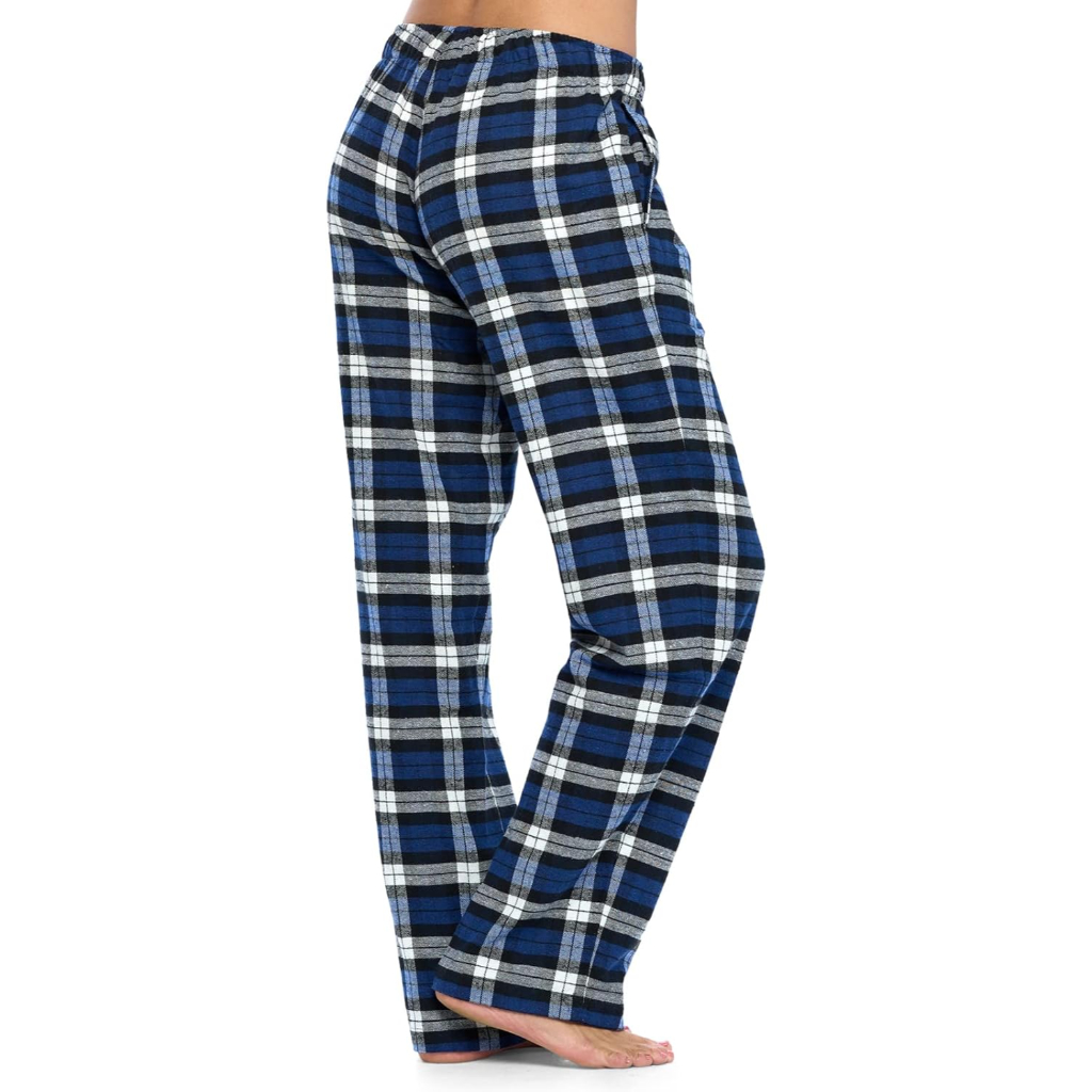 Lounge Pajama Pants With Checkered Pattern For Women