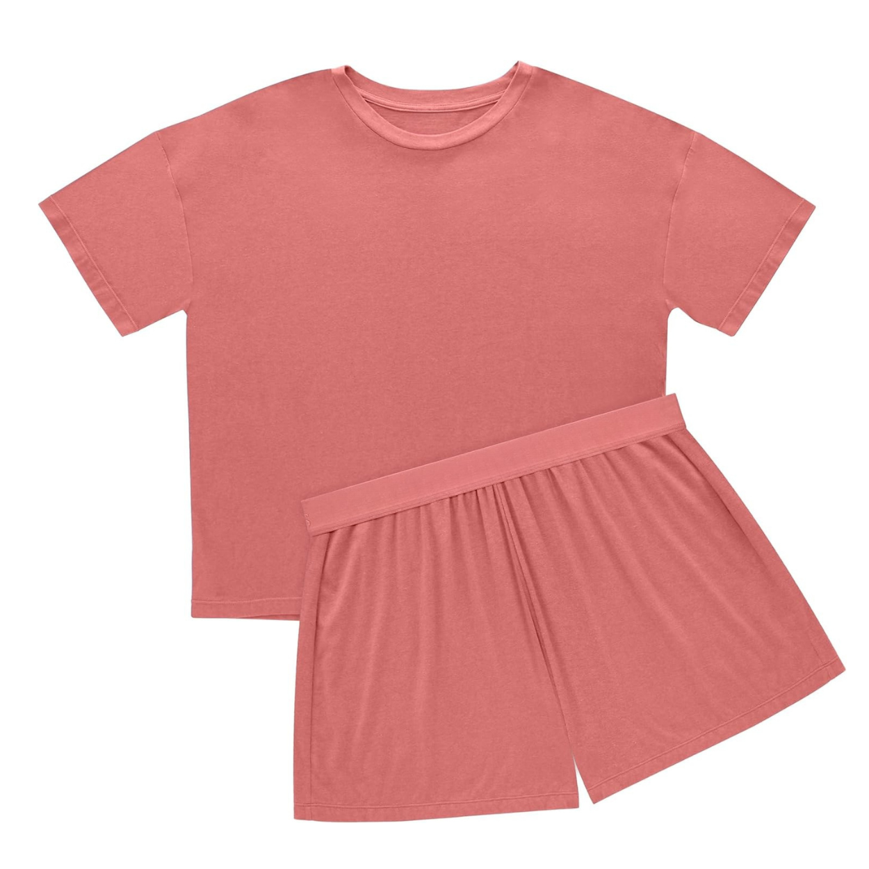 Cozy Sleepwear Set With T Shirt And Shorts For Women