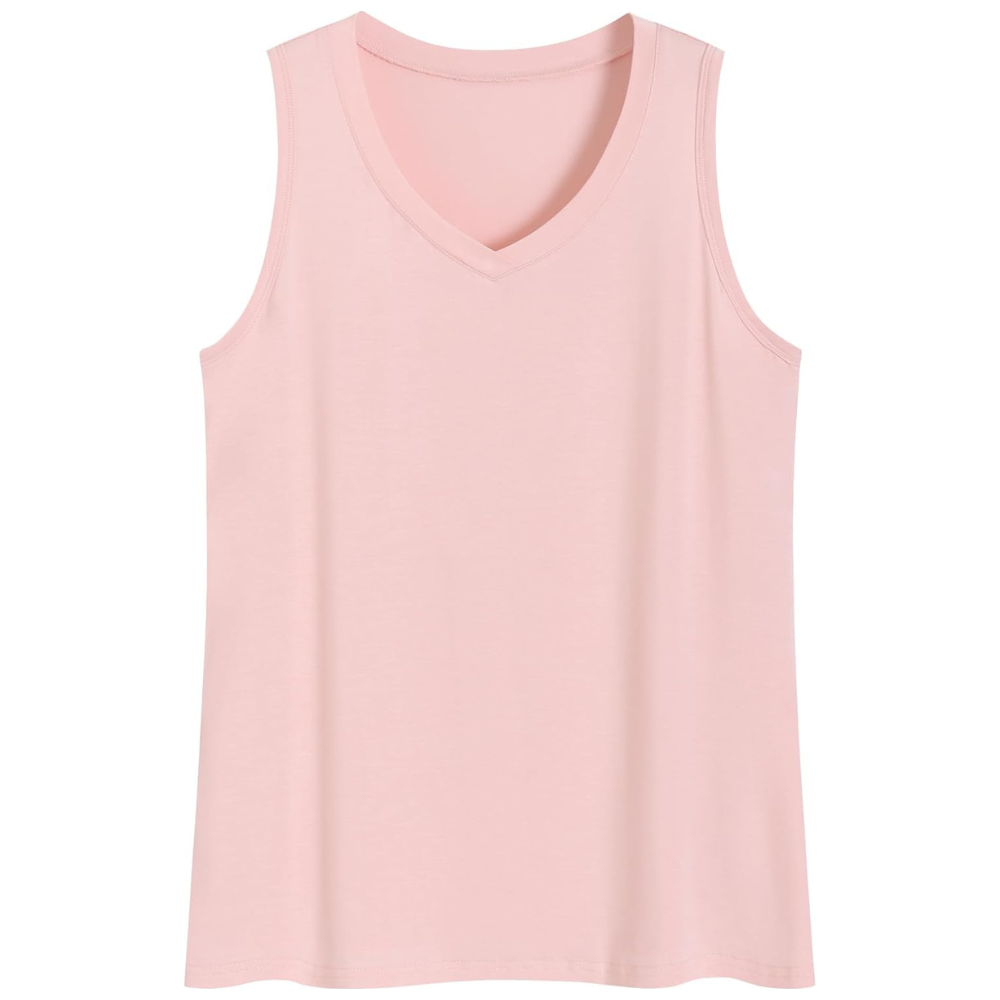 Bamboo Viscose V Patterned Pajama Tank Top
