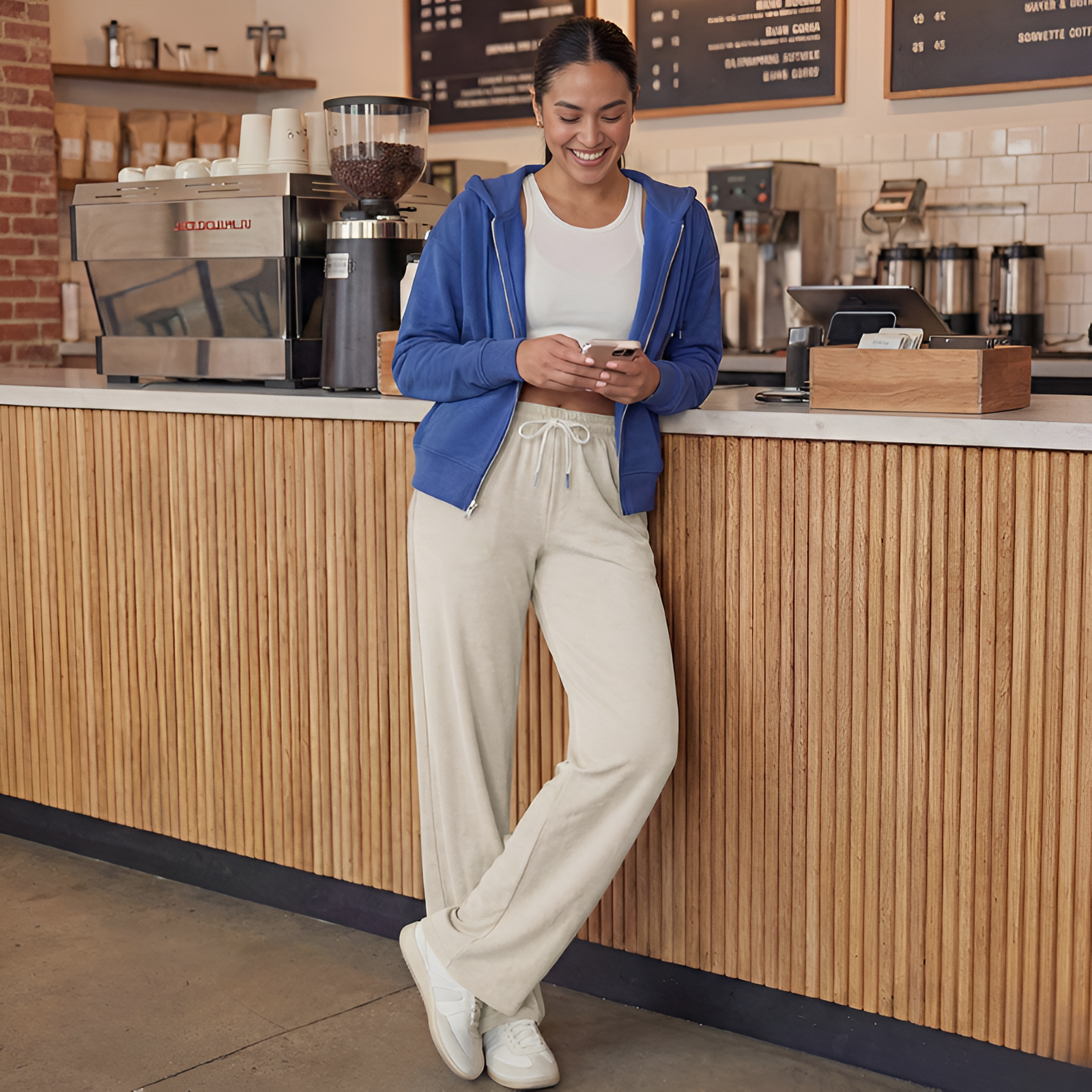 Straight Lounge Pajama Pants With Pockets