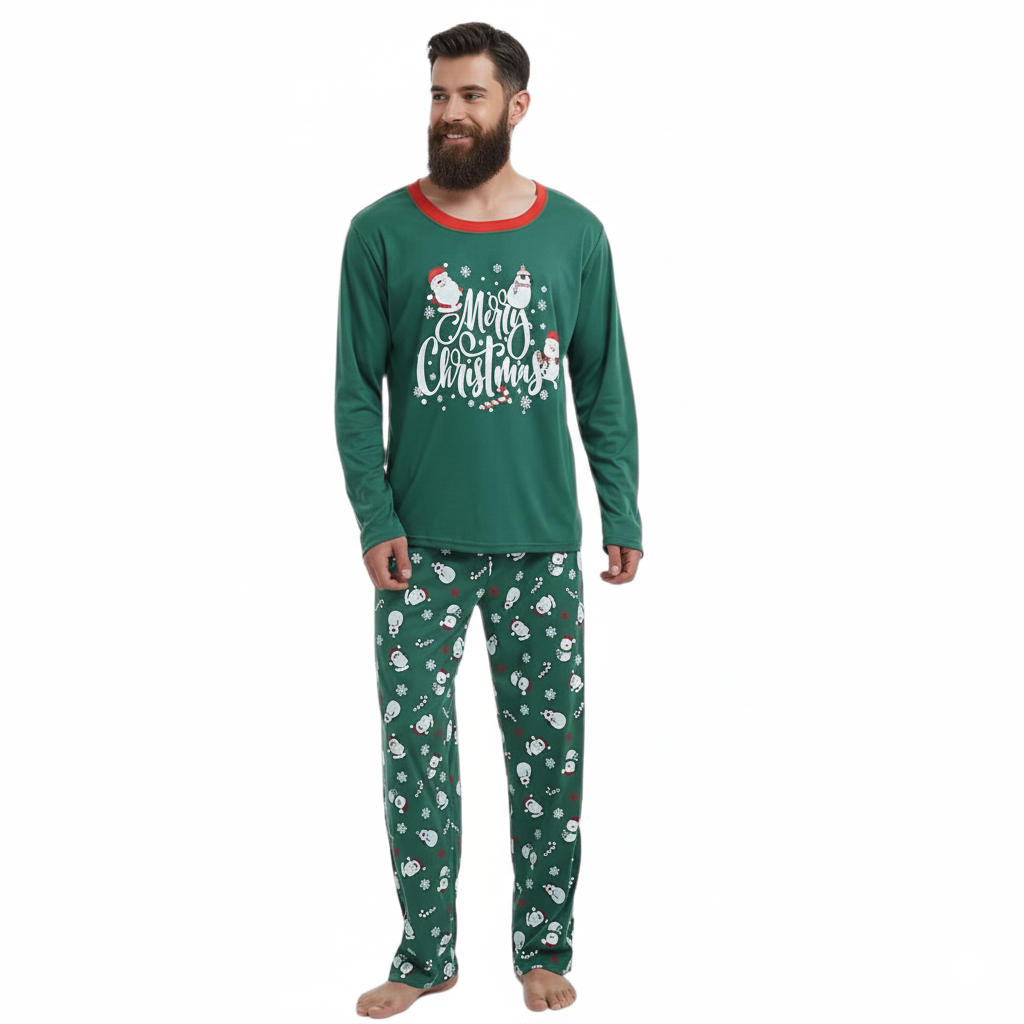 Matching Pajama Sets With Santa Claus Patterns Christmas Sleepwear Jammies