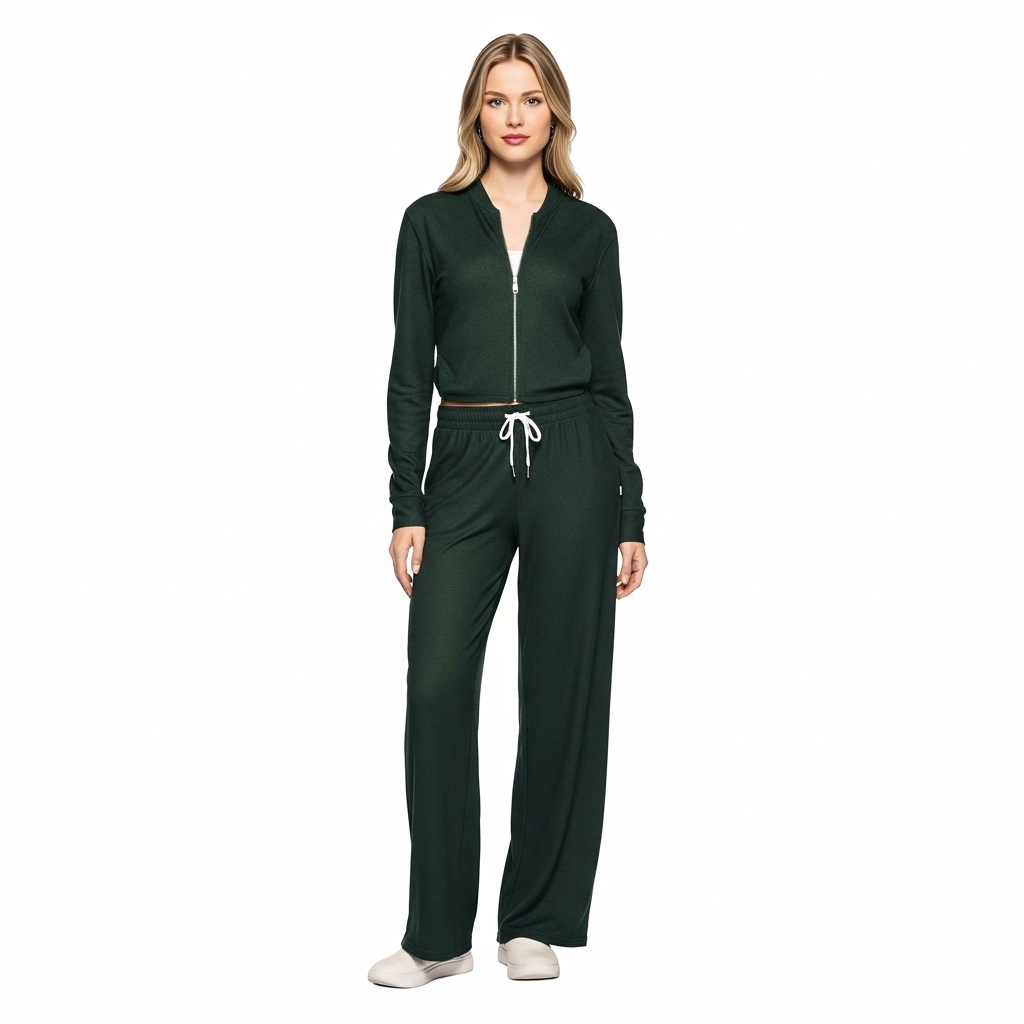 Straight Lounge Pajama Pants With Pockets