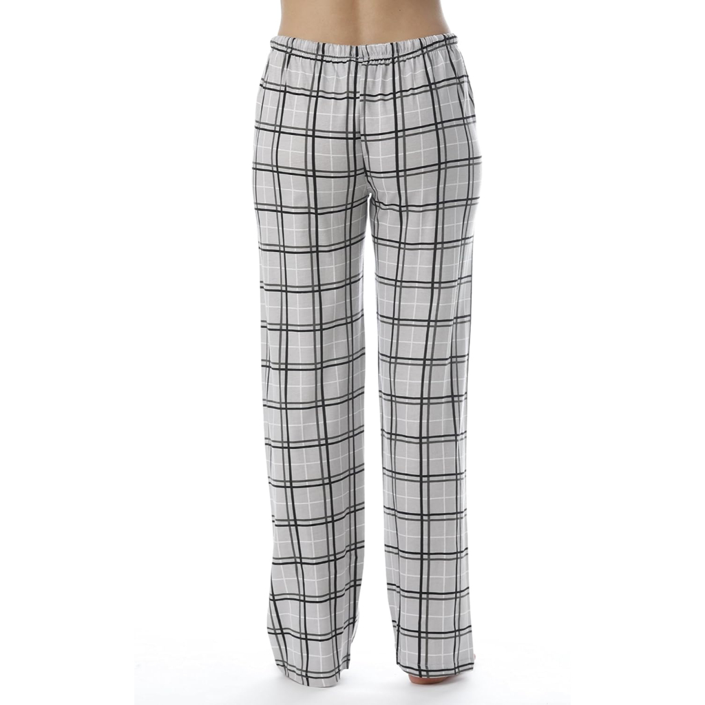 Soft Cotton Plaid Pajama Sleepwear Pants
