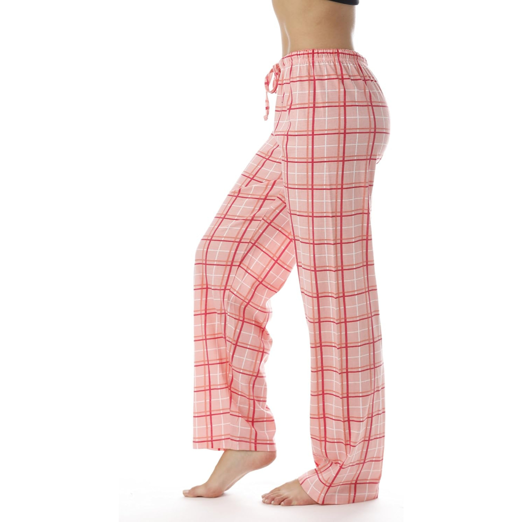 Soft Cotton Plaid Pajama Sleepwear Pants