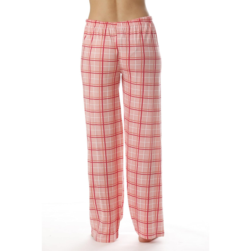 Soft Cotton Plaid Pajama Sleepwear Pants