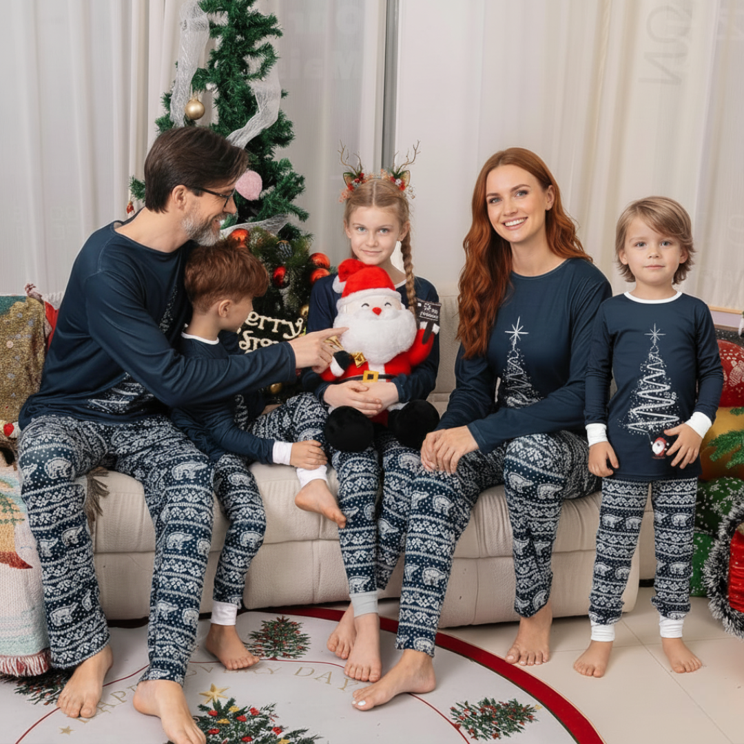 Matching Family Christmas Pajamas Holiday Family Christmas Pjs Set