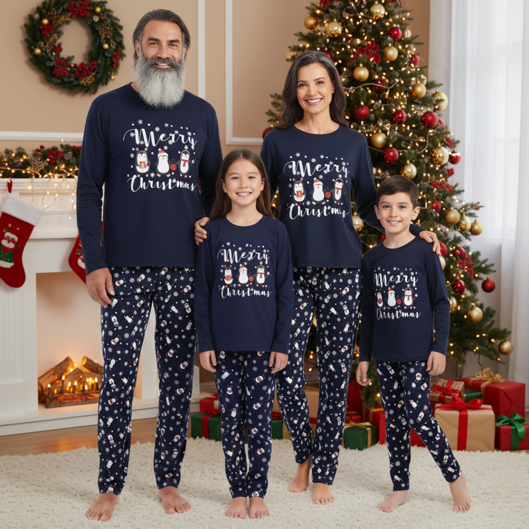 Matching Pajama Sets With Santa Claus Patterns Christmas Sleepwear Jammies