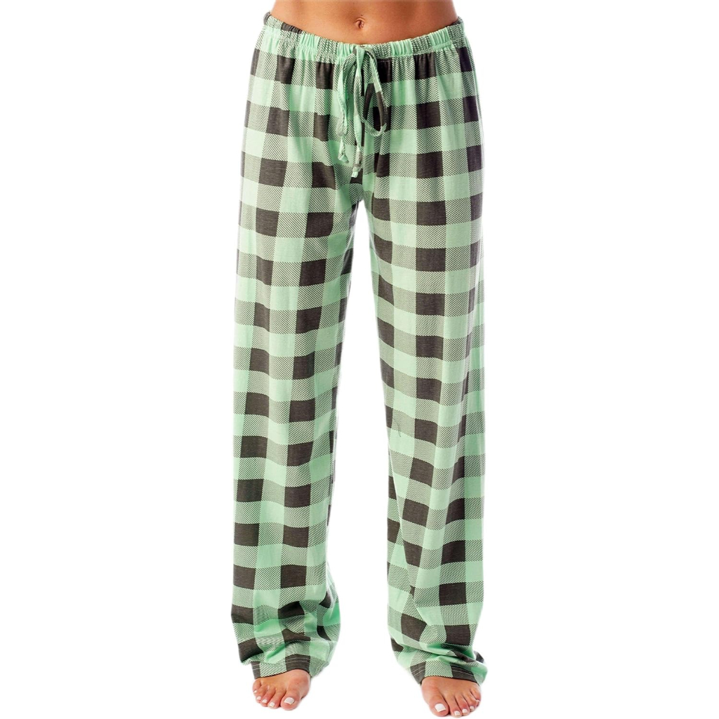 Buffalo Plaid Pajama Pants For Women