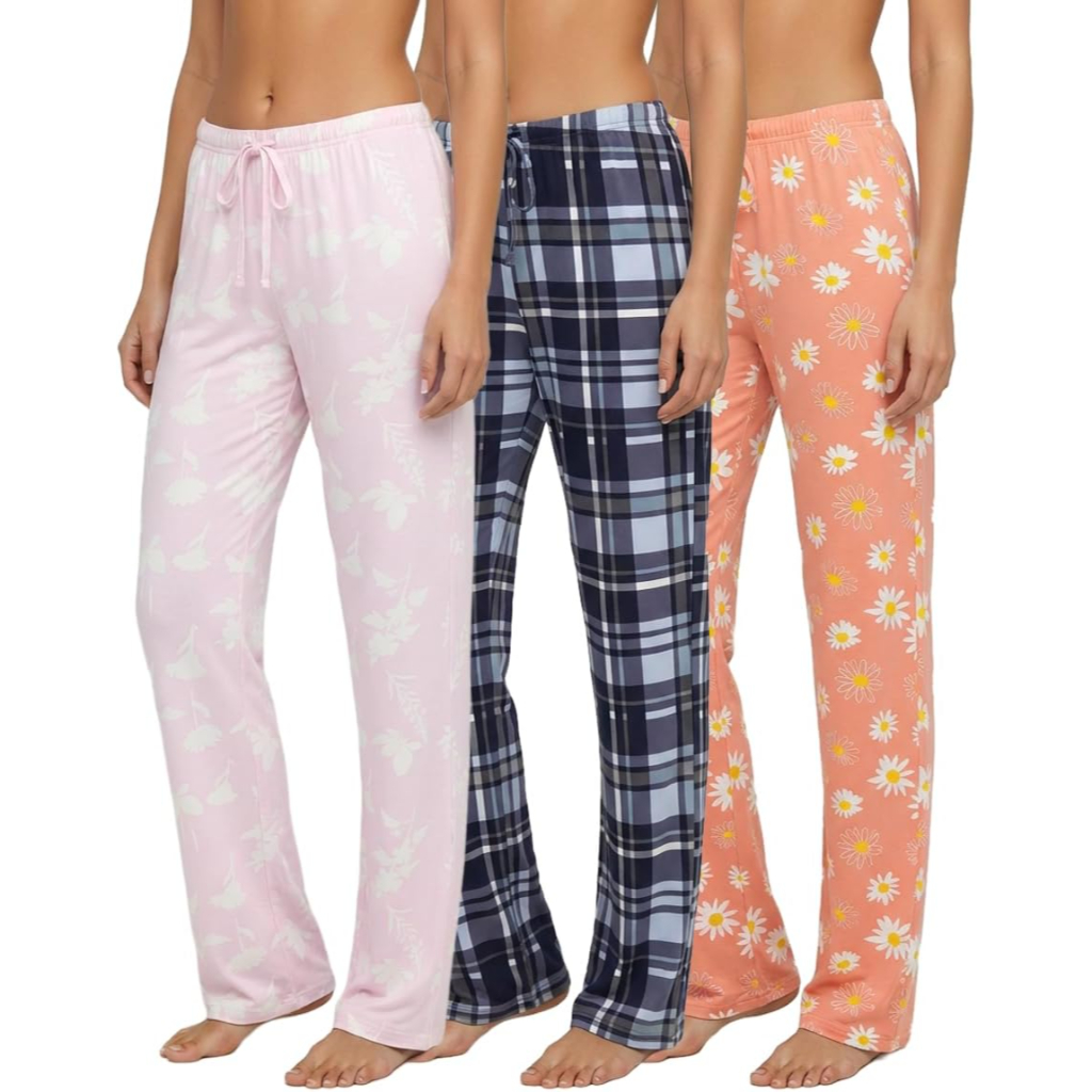 Pack Of 3 Comfy Pajama Lounge Pants For Women