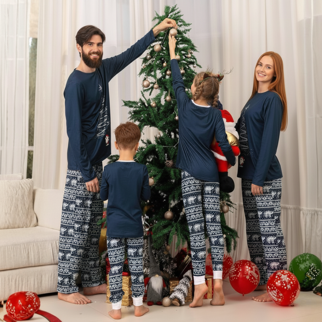 Matching Family Christmas Pajamas Holiday Family Christmas Pjs Set