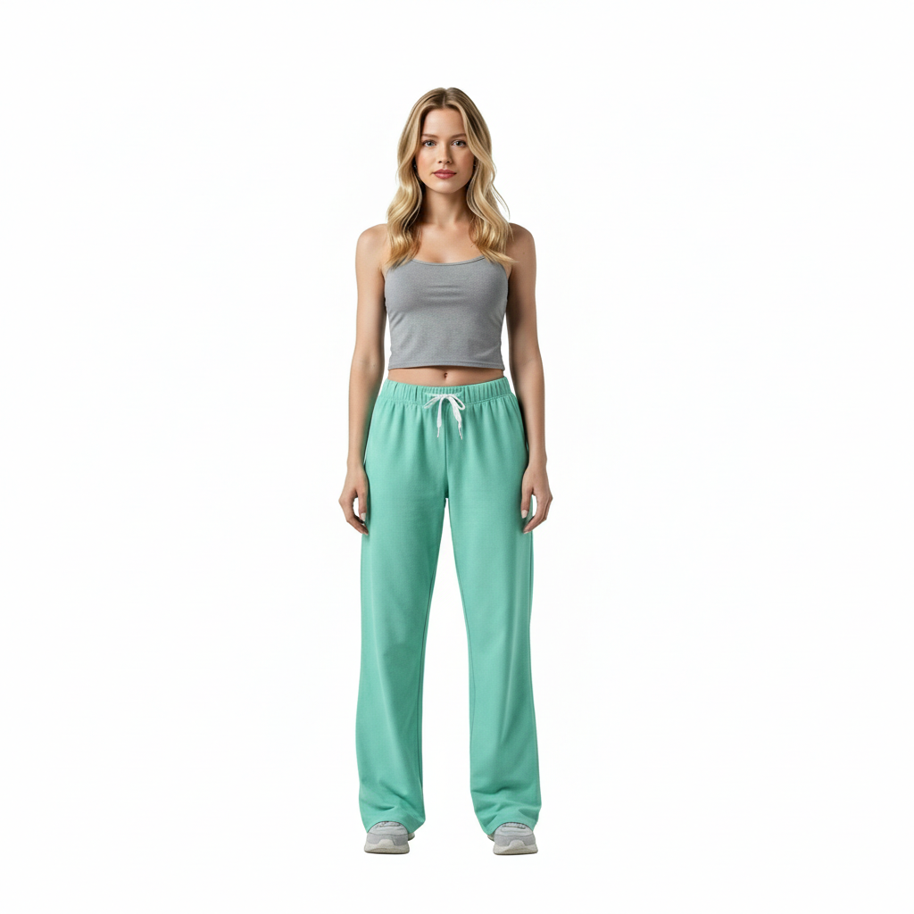 Straight Lounge Pajama Pants With Pockets