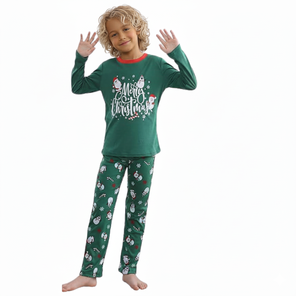 Matching Pajama Sets With Santa Claus Patterns Christmas Sleepwear Jammies