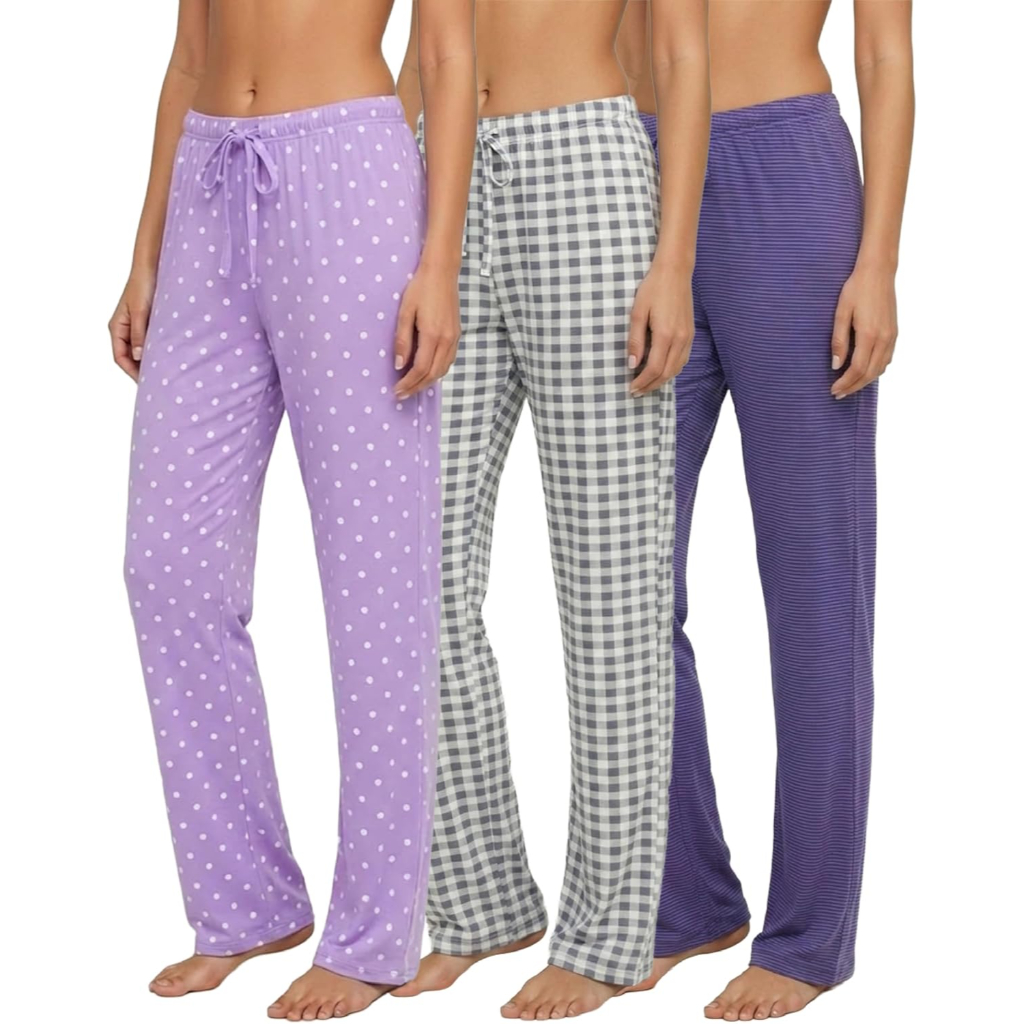 Pack Of 3 Comfy Pajama Lounge Pants For Women