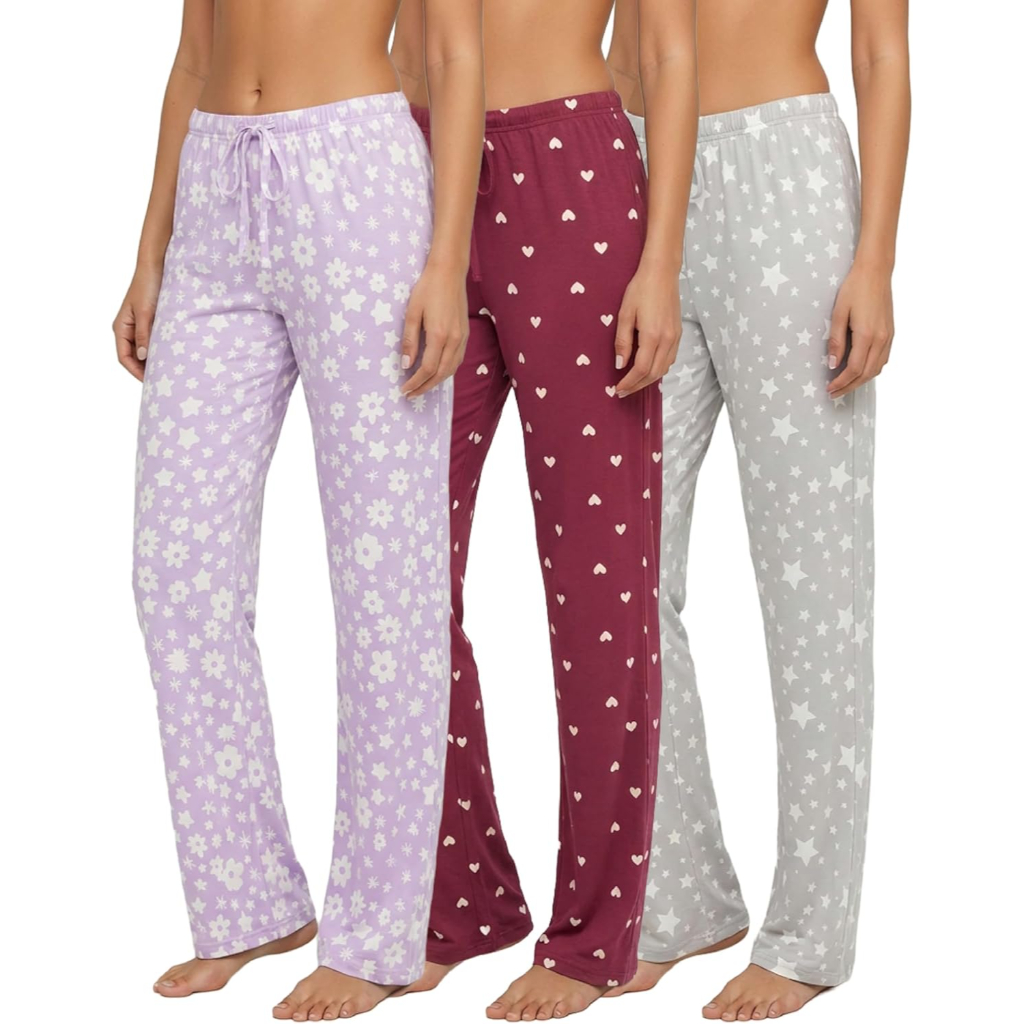 Pack Of 3 Comfy Pajama Lounge Pants For Women