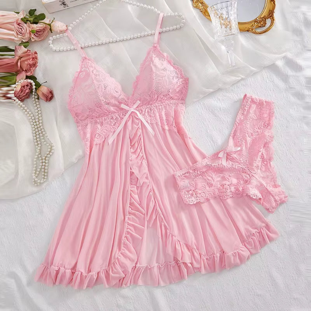 2 Piece Nightgown Set