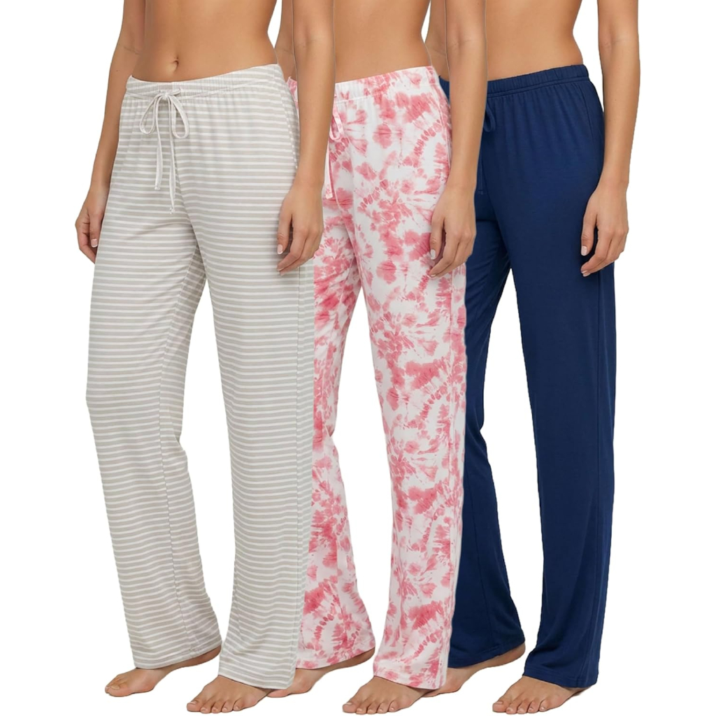 Pack Of 3 Comfy Pajama Lounge Pants For Women