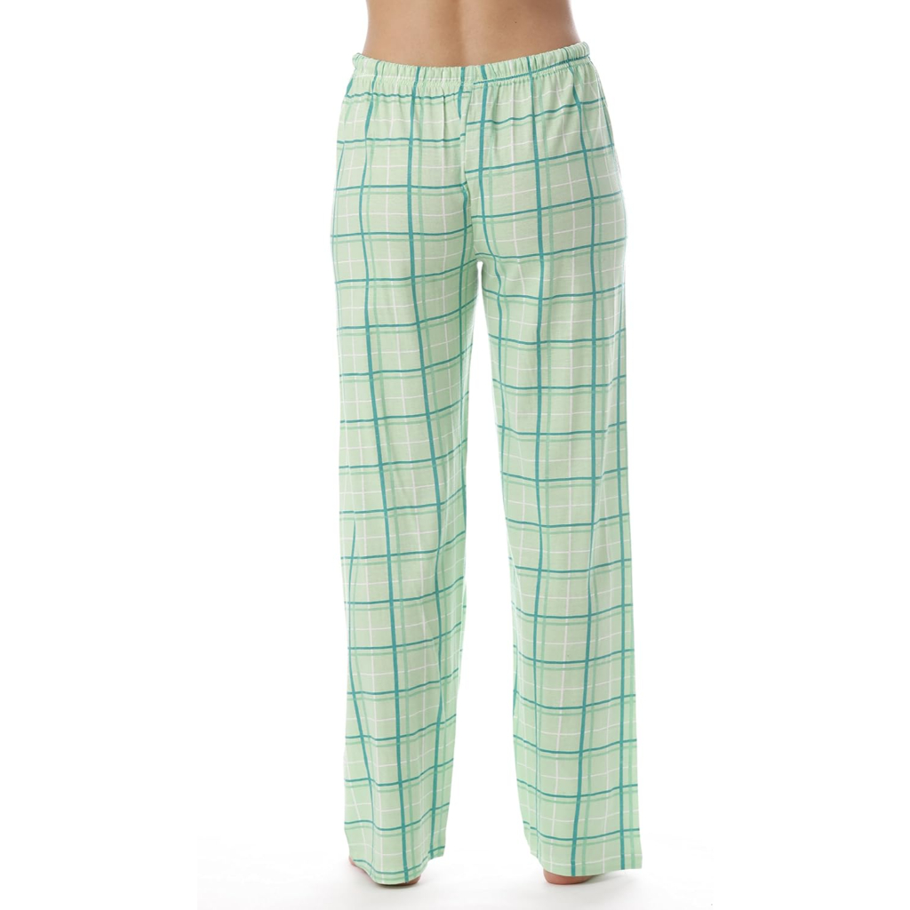 Soft Cotton Plaid Pajama Sleepwear Pants