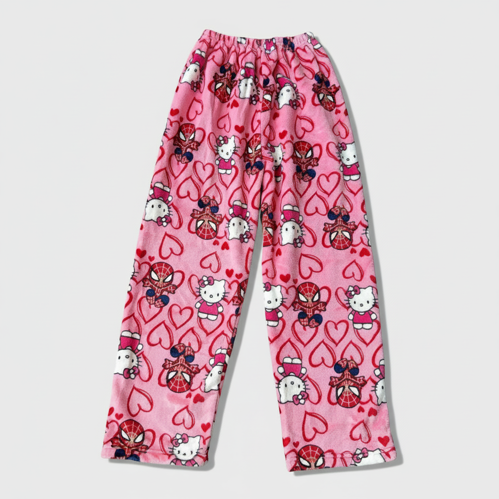 Hello Kitty Spiderman Pajama Pants
