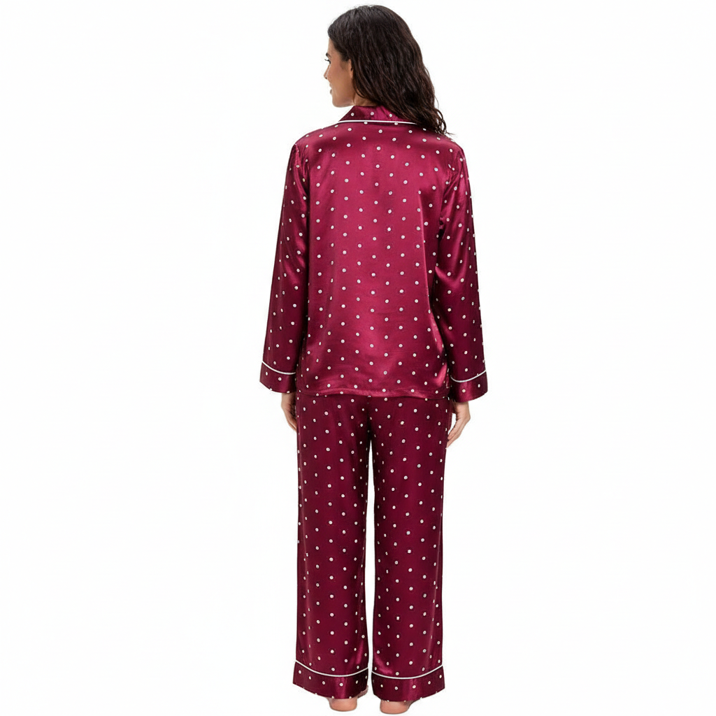 Two Piece Button Down Sleepwear Pajama Sets For Women