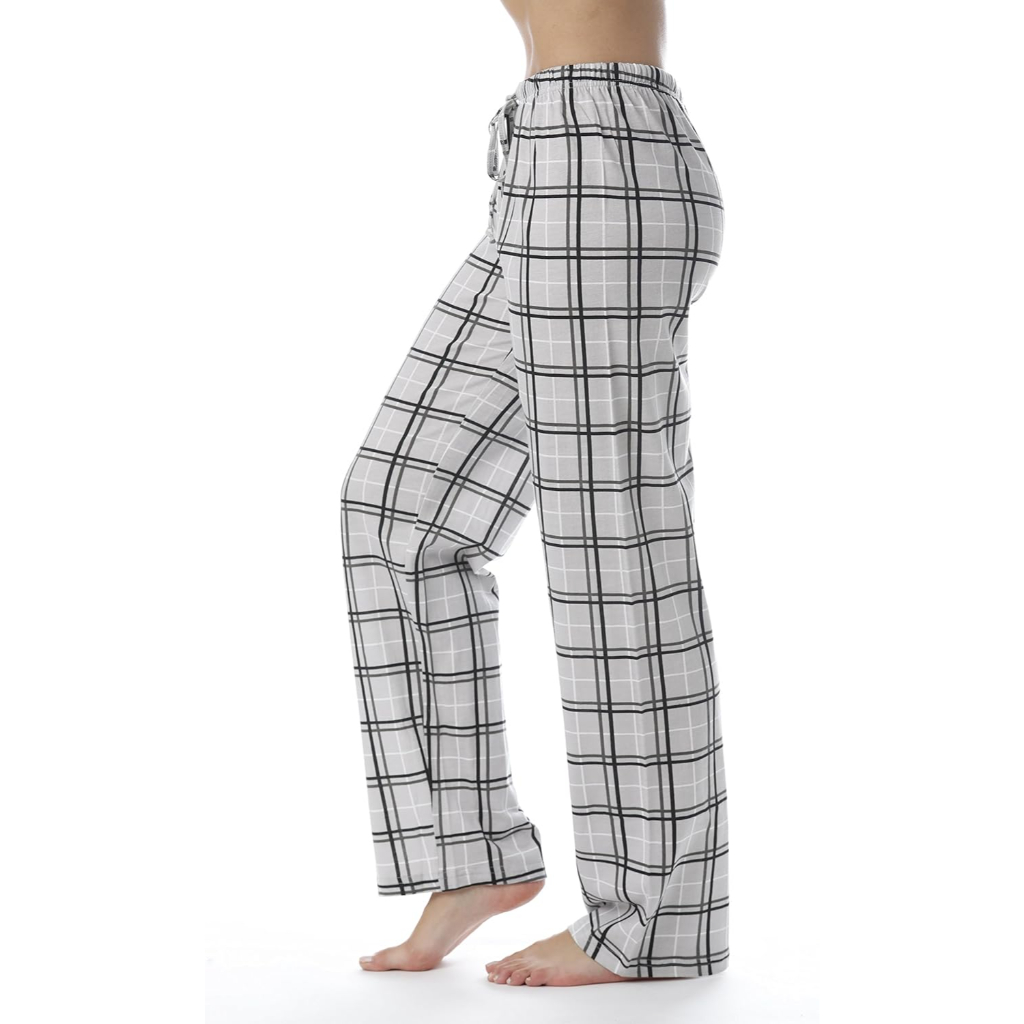 Soft Cotton Plaid Pajama Sleepwear Pants