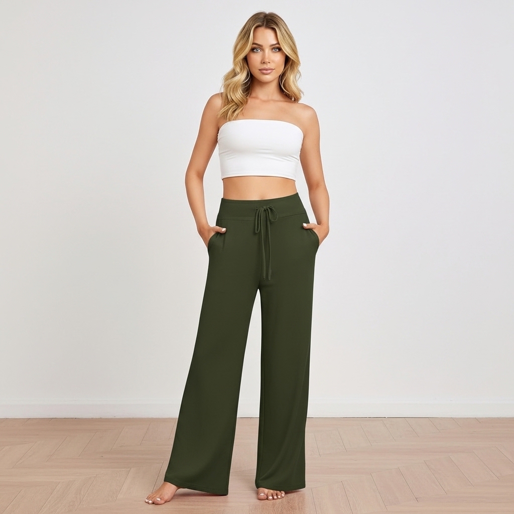 Soft Pajama Pants with Drawstring Waist