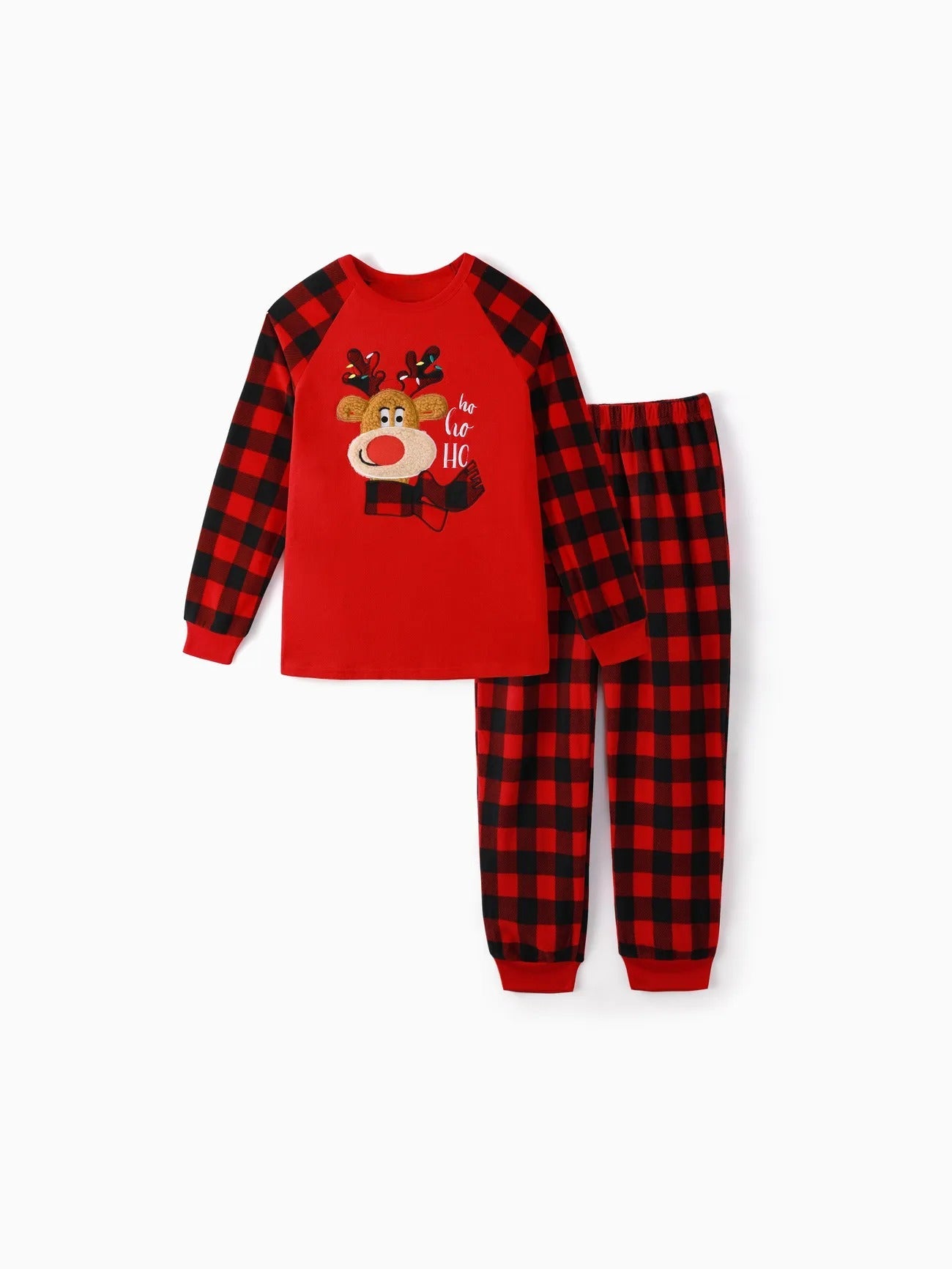 Christmas Reindeer Embroidered Family Pajamas Set-Original Pajamas