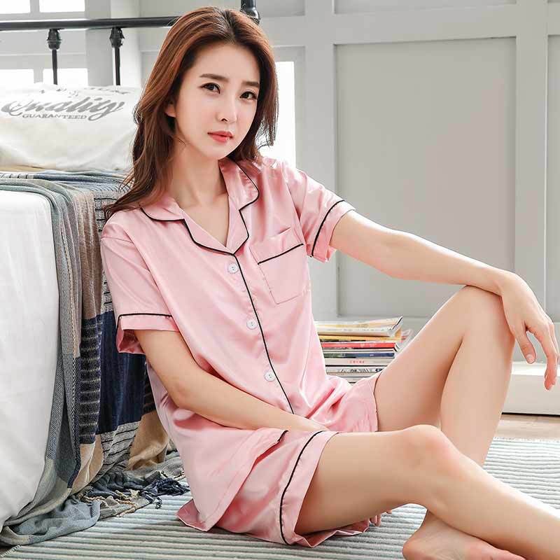 Women's Satin Pyjamas Set-Original Pajamas