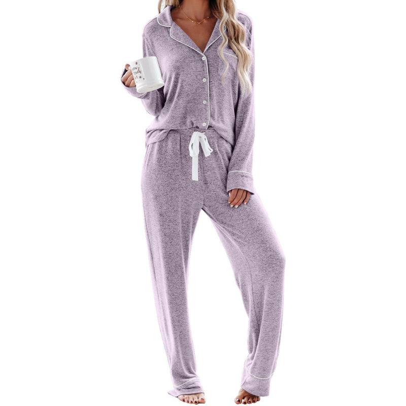 Long Sleeve Button Down Pajama Set-Original Pajamas