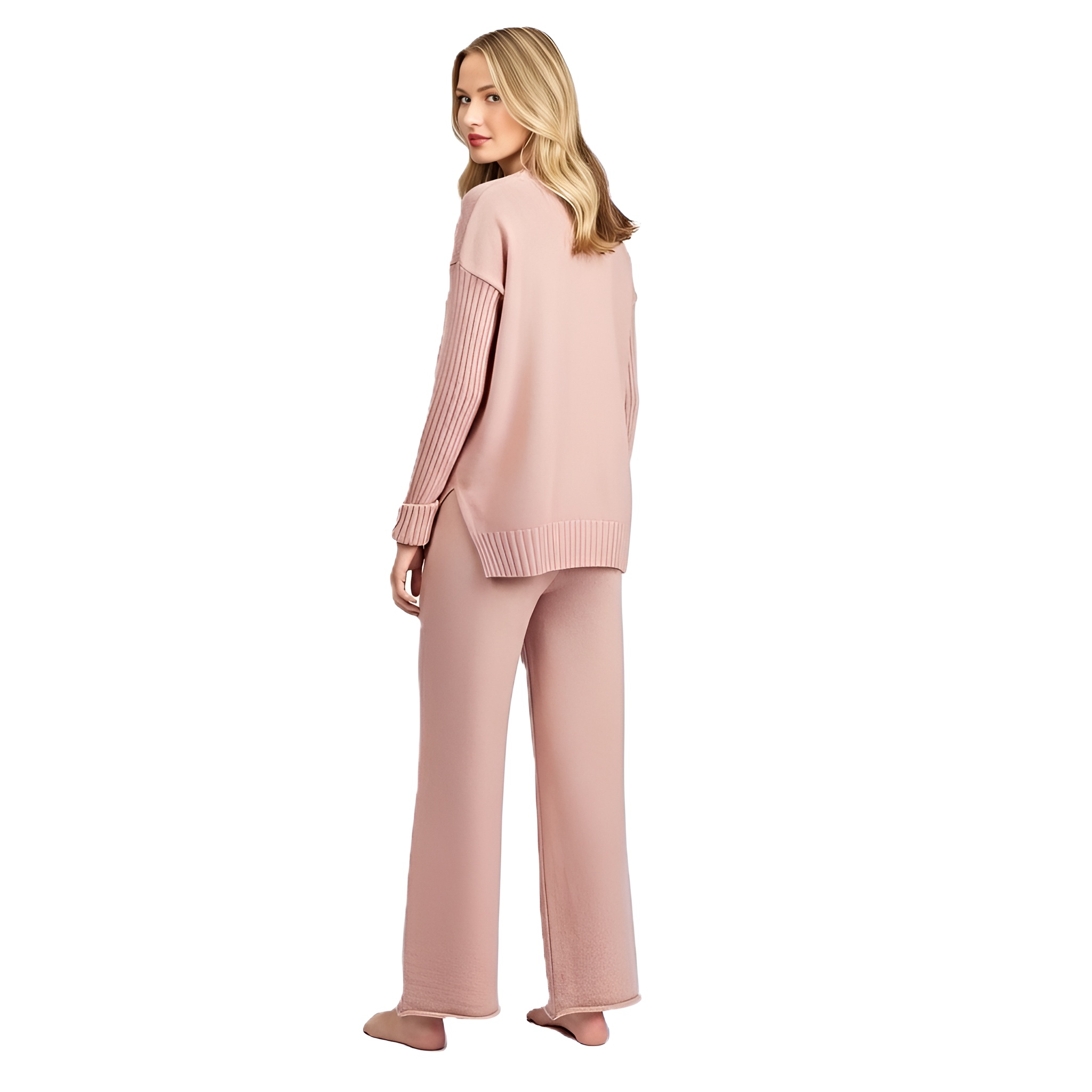 Knit Two Piece Winter Set Outfit