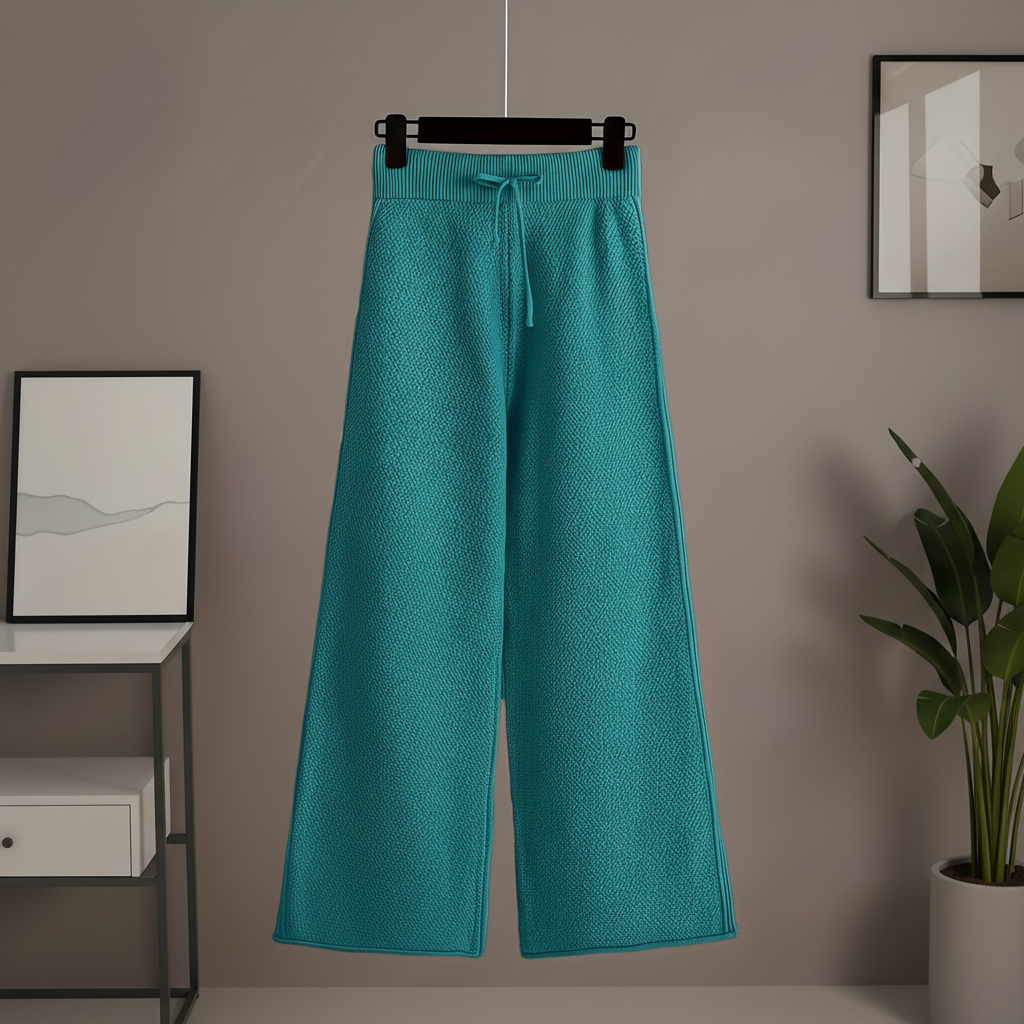 Seed Stitch Knit Sweater Pants Set