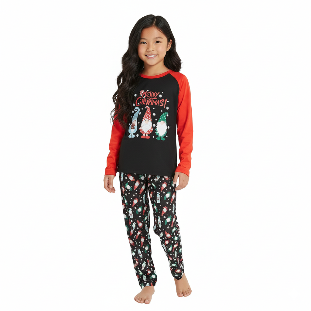 Matching Pajama Sets With Santa Claus Patterns Christmas Sleepwear Jammies