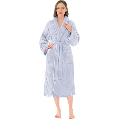 Fluffy Plush Soft Bathrobe-Original Pajamas