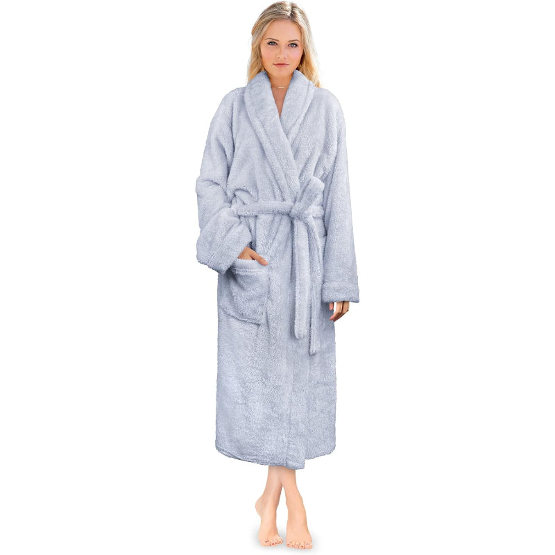 Fluffy Plush Soft Bathrobe-Original Pajamas