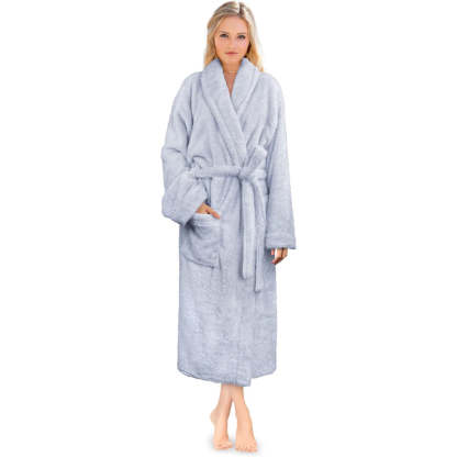 Fluffy Plush Soft Bathrobe-Original Pajamas