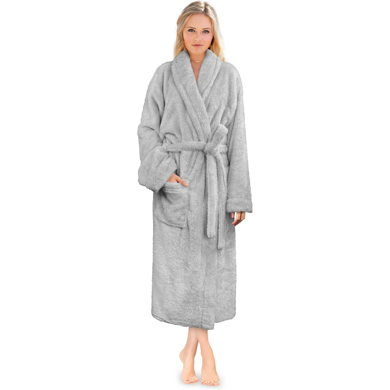 Fluffy Plush Soft Bathrobe-Original Pajamas