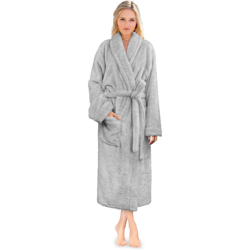 Fluffy Plush Soft Bathrobe-Original Pajamas