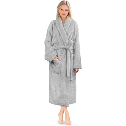Fluffy Plush Soft Bathrobe-Original Pajamas