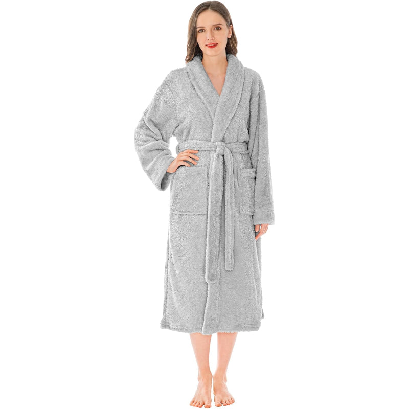 Fluffy Plush Soft Bathrobe-Original Pajamas