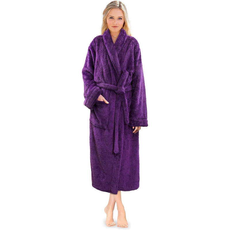 Fluffy Plush Soft Bathrobe-Original Pajamas