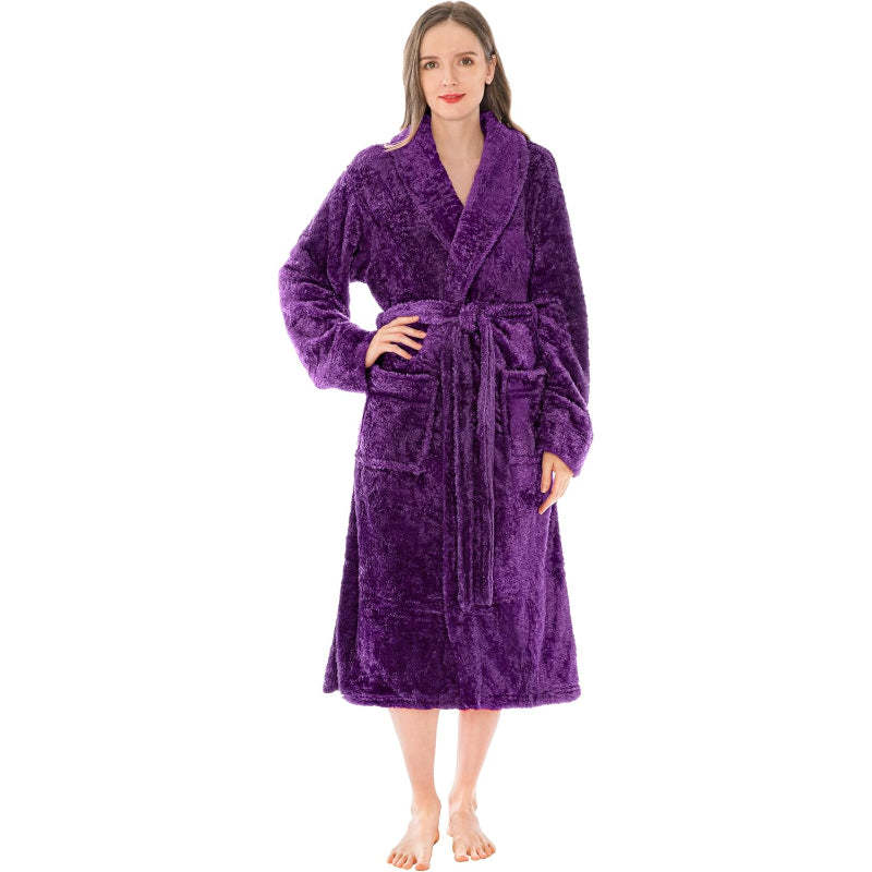 Fluffy Plush Soft Bathrobe-Original Pajamas